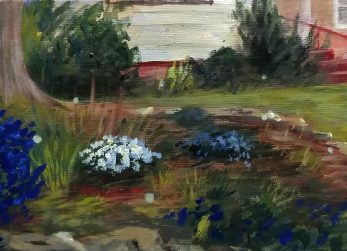 Study, 2018, acrylic on canvas panel, 7"x5". (unavailable)