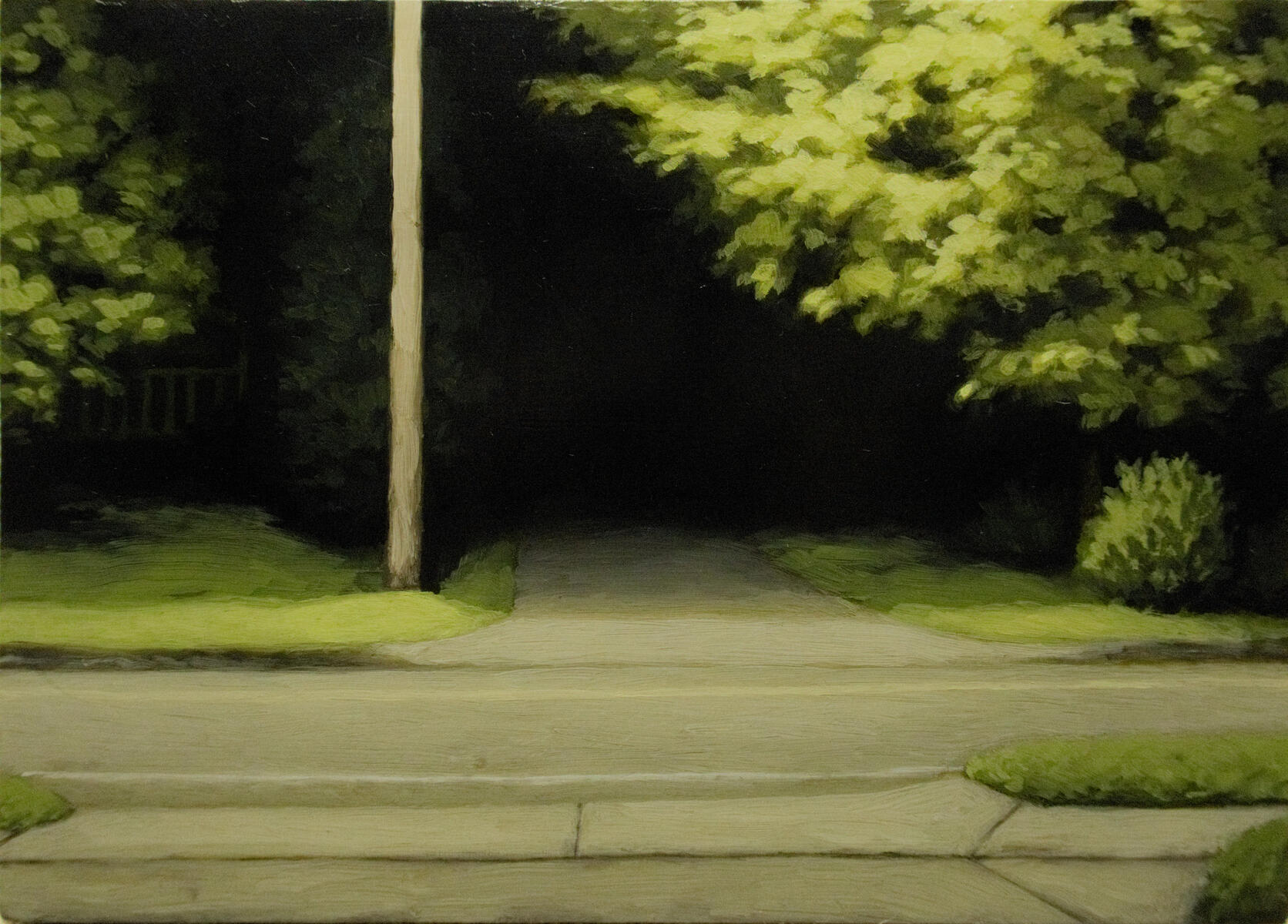 Maybe someday this will be lovely, 2025, acrylic on canvas, 7"x5". (unavailable)