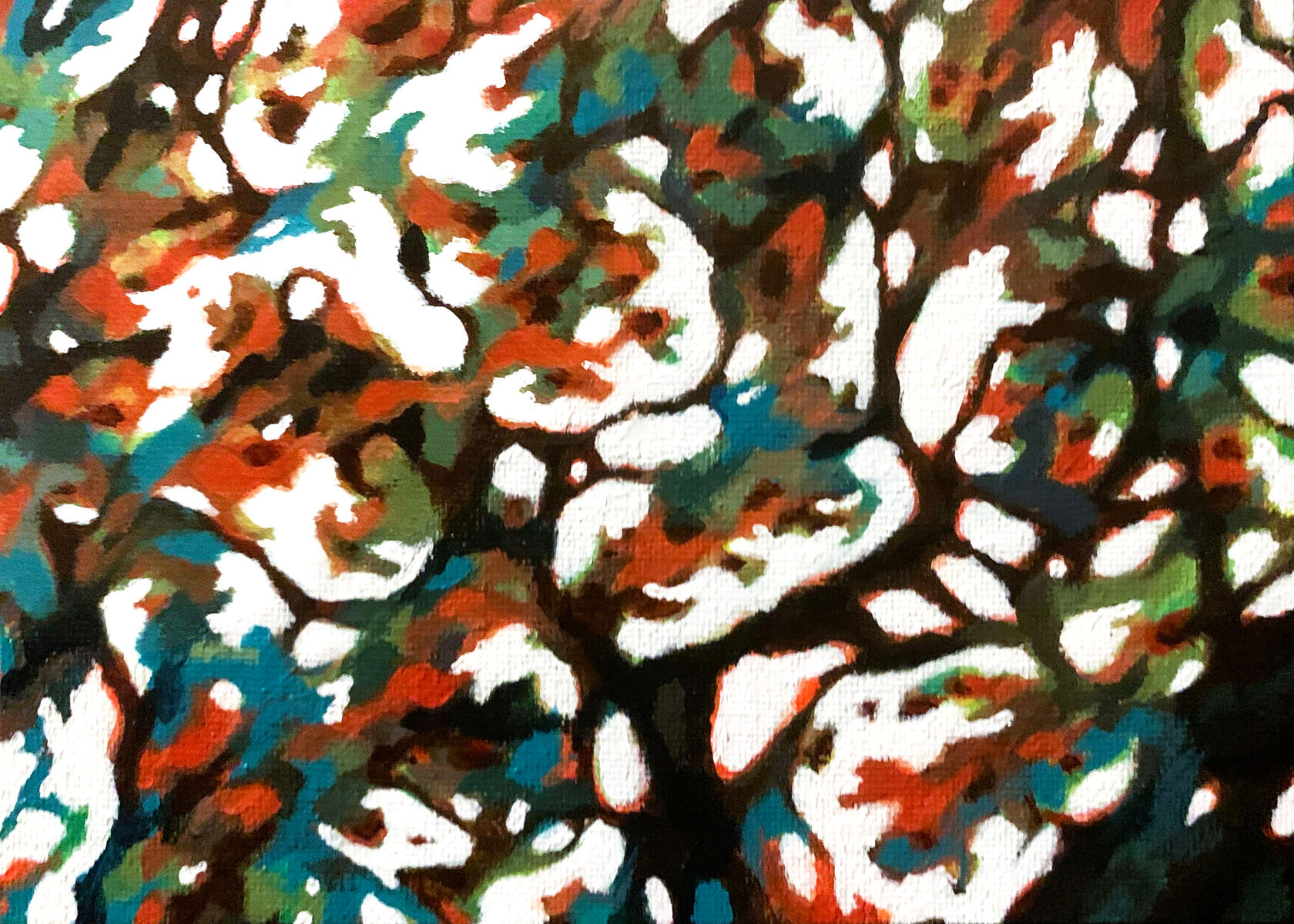 Untitled, 2022, acrylic on canvas panel, 7"x5". (unavailable)