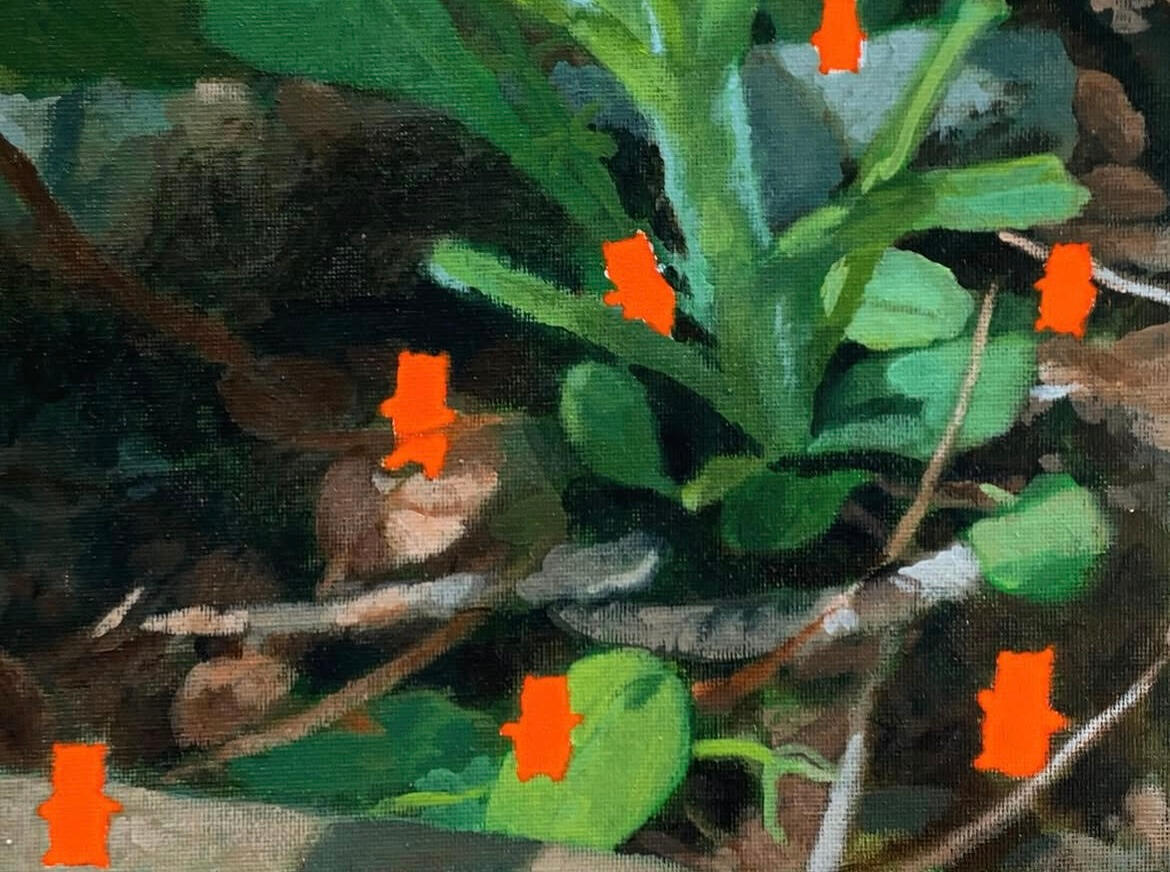 Untitled, 2022, acrylic on canvas panel, 10"x8". (unavailable)