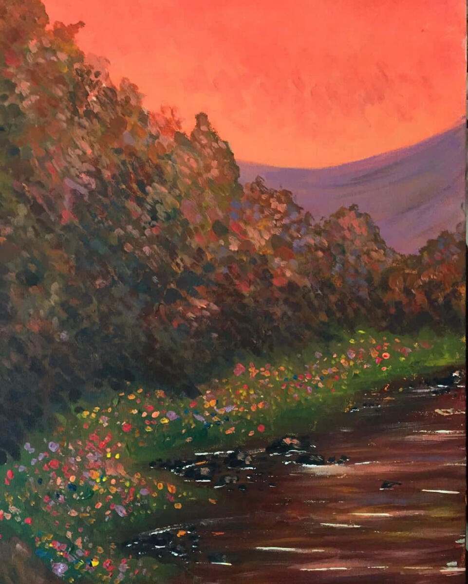 Untitled, 2017, acrylic on canvas panel, unknown dimensions. (unavailable)