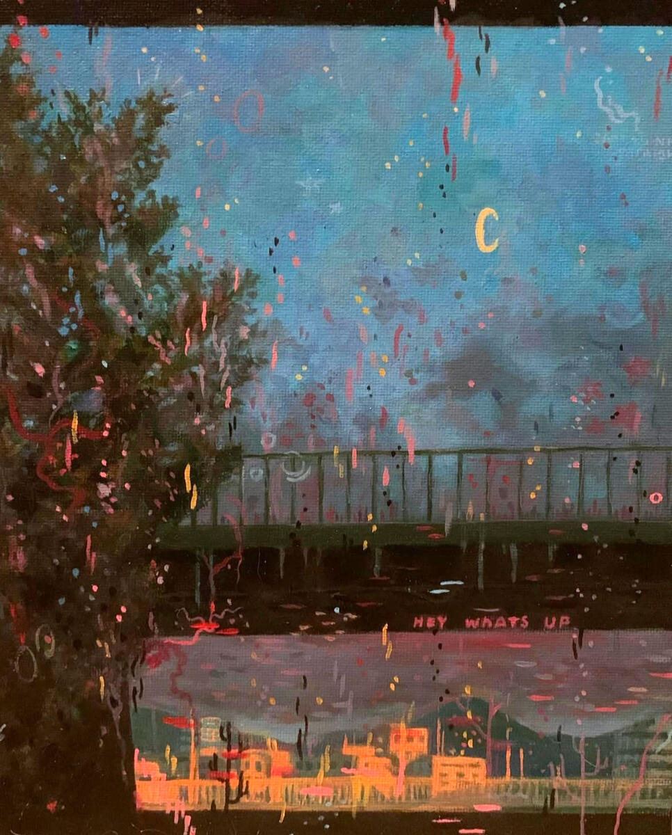 Study, 2020, acrylic on canvas panel, 8"x12". (unavailable)