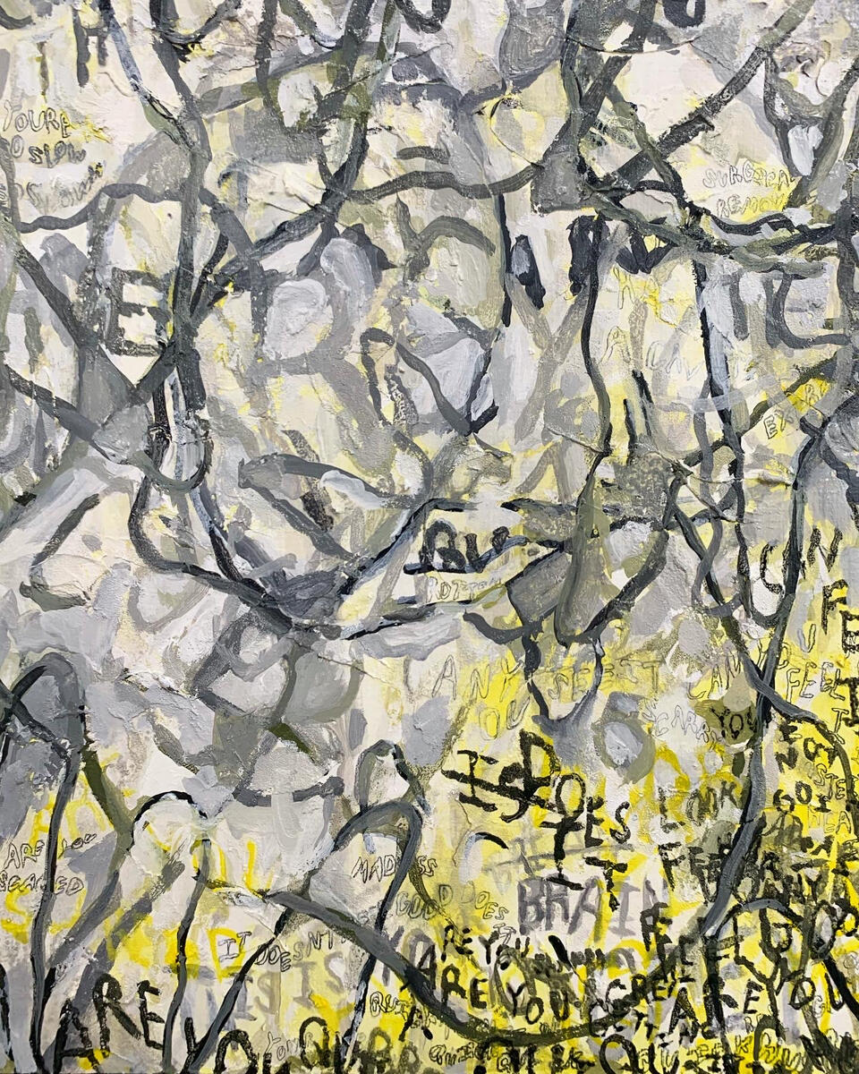 How does it feel, 2021, acrylic on masonite, 9"x12". (unavailable)