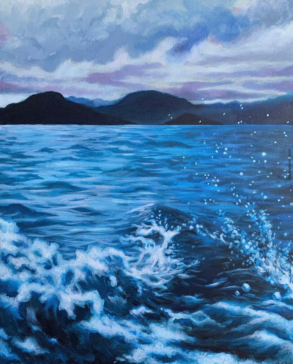 For my psychiatrist, 2019, acrylic on canvas, 20"x24". (unavailable)