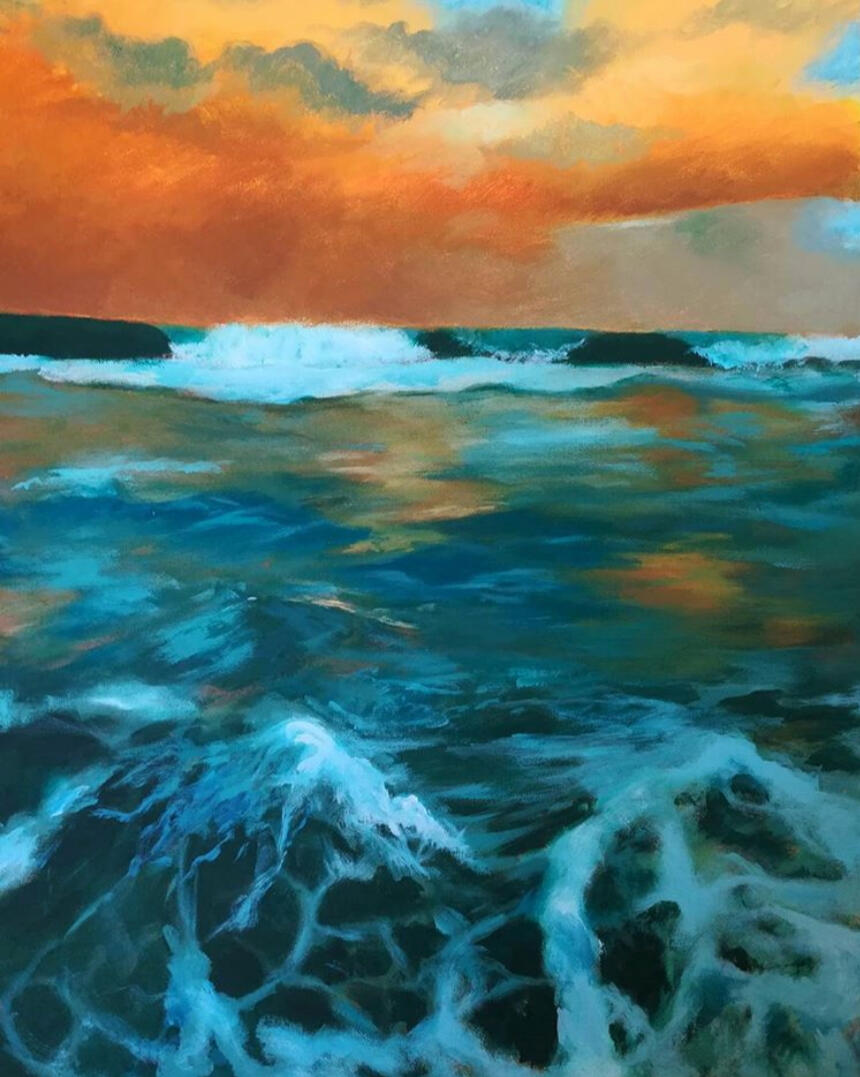 Untitled, 2017, acrylic on canvas, 20"x24". (unavailable)